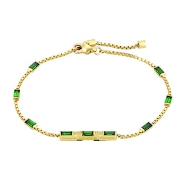 Gucci Link to Love 18ct Yellow Gold & Tourmaline Bracelet