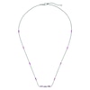 Thumbnail Image 0 of Gucci Link to Love 18ct White Gold & Rubellite Necklace