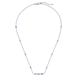 Gucci Link to Love 18ct White Gold & Rubellite Necklace