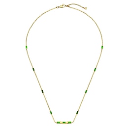 Gucci Link to Love 18ct Yellow Gold & Tourmaline Necklace