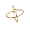 Thumbnail Image 0 of Gucci GG Running 18ct Rose Gold Criss Cross Ring Size N-O