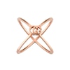 Thumbnail Image 1 of Gucci GG Running 18ct Rose Gold Criss Cross Ring Size N-O