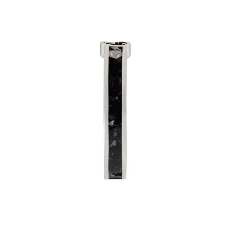 Gucci Interlocking G Sterling Silver & Black Enamel Q Ring