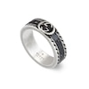 Thumbnail Image 0 of Gucci Interlocking Sterling Silver & Enamel Wide Ring Size U