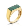 Thumbnail Image 2 of 9ct Yellow Gold Men's Malachite Oblong Signet Ring