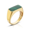 Thumbnail Image 1 of 9ct Yellow Gold Men's Malachite Oblong Signet Ring