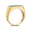 Thumbnail Image 2 of 9ct Yellow Gold Men's Malachite Oblong Signet Ring