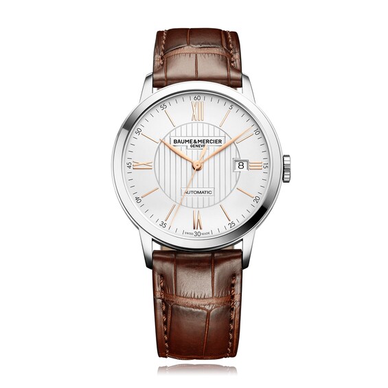 Baume & Mercier Classima Men’s Brown Leather Strap Watch