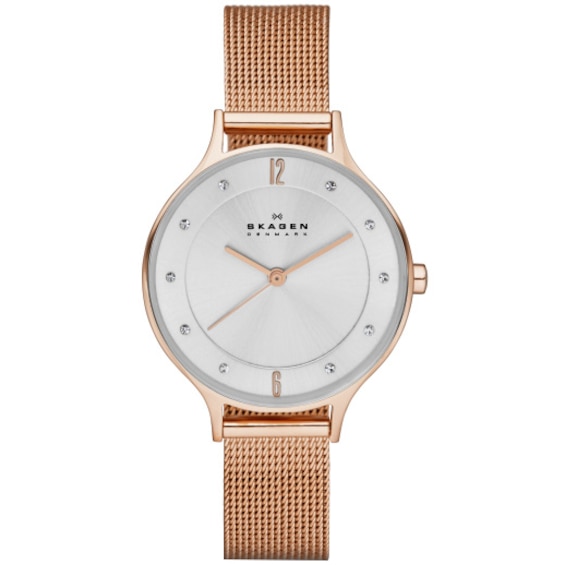 Skagen Anita Ladies’ Rose Gold Tone Bracelet Watch