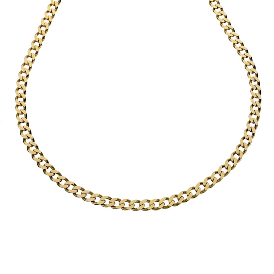 9ct Yellow Gold 20 Inch Curb Chain