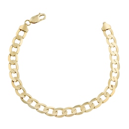 9ct Yellow Gold 8 Inch Curb Chain Bracelet