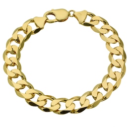 9ct Yellow Gold 8.5 Inch Curb Chain Bracelet