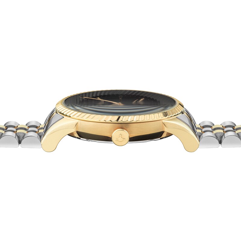 Vivienne Westwood Seymour Black Dial & Two-Tone Bracelet Watch