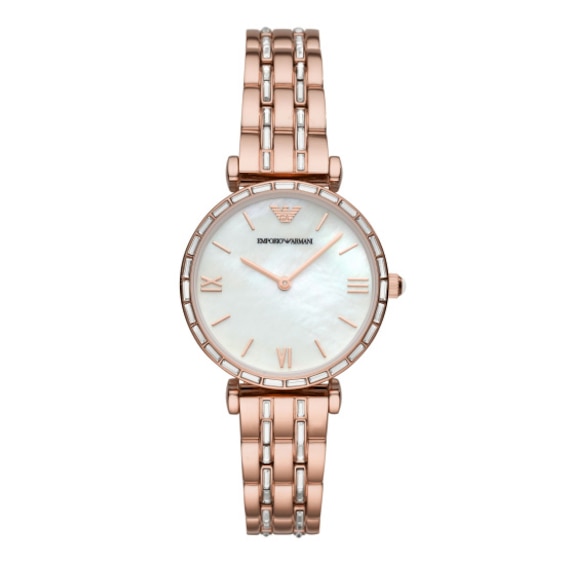 Emporio Armani Ladies’ Rose Gold Tone Bracelet Watch