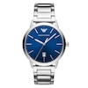 Thumbnail Image 0 of Emporio Armani Men's Blue Dial Stainless Steel Bracelet Watch