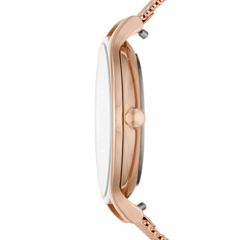 Skagen Anita Rose Gold-Tone Mother of Pearl Bracelet Watch