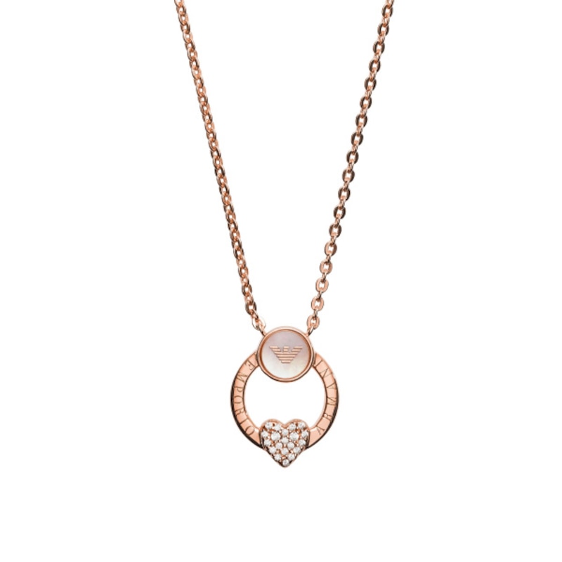 Emporio Armani Rose Gold-Tone Pendant