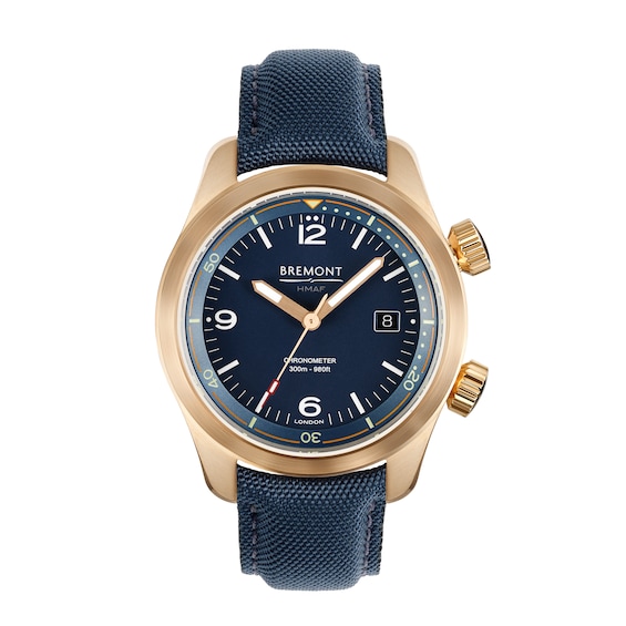 Bremont Bronze Argonaut Men’s Blue Fabric Watch