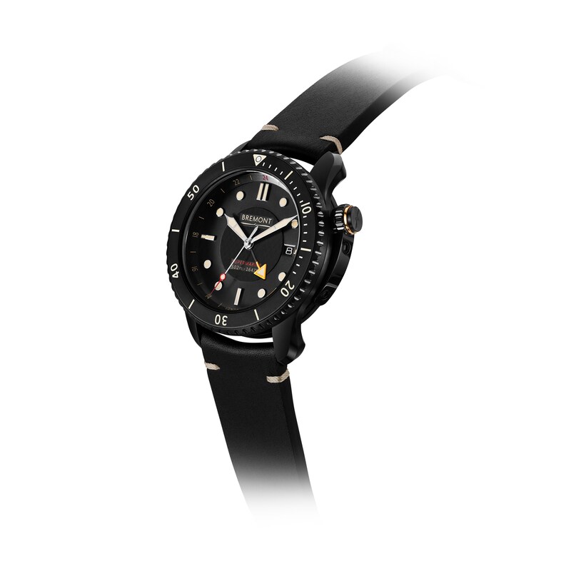 Bremont Supermarine Jet Men's Black Leather Watch