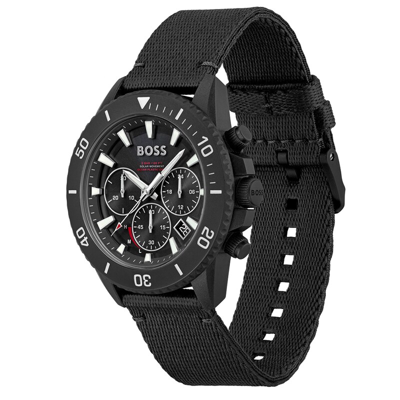 BOSS Admiral Men's Black Strap Watch