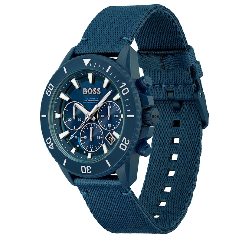 BOSS Admiral Men's Blue Strap Watch