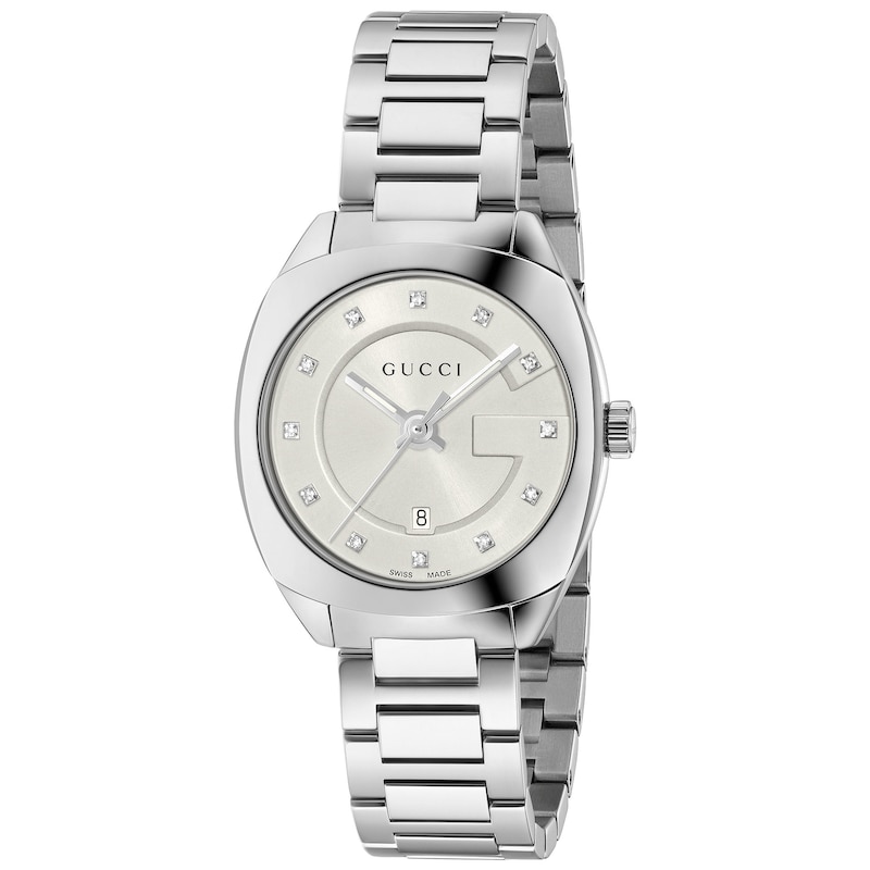 Gucci GG2570 Diamond Stainless Steel Bracelet Watch