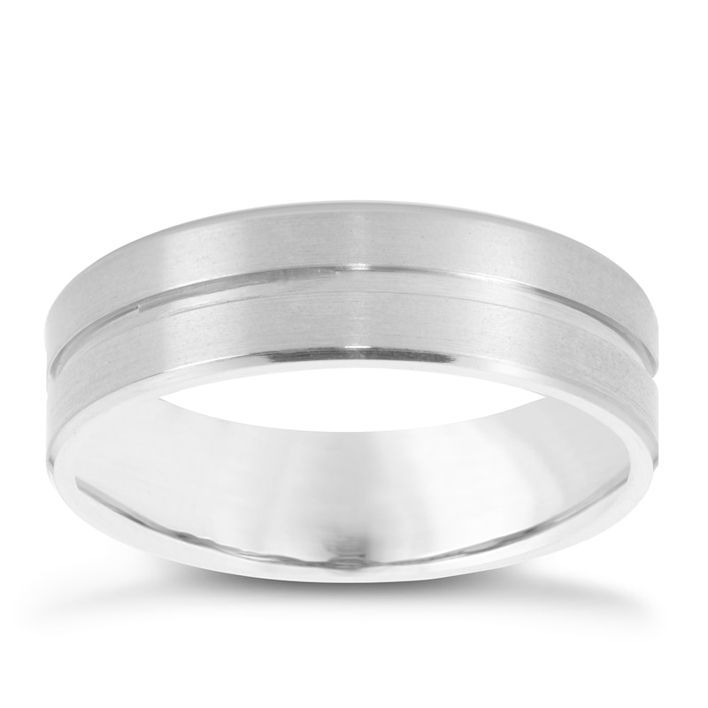 Titanium Men's Engraved Ring | Ernest Jones