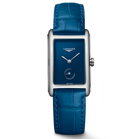 Longines DolceVita Ladies’ Blue Leather Strap Watch
