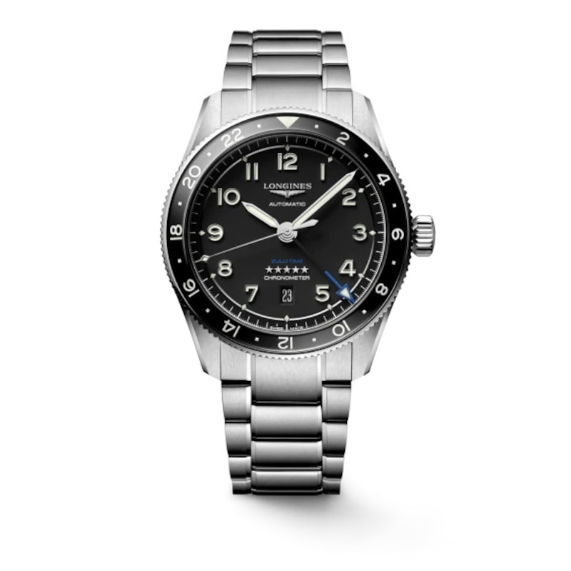 Longines Spirit Zulu Time Stainless Steel Bracelet Watch