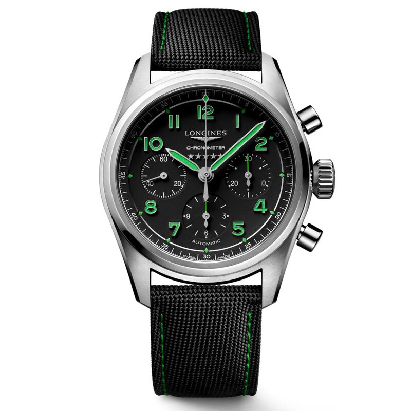 Main Image 1 of Longines Spirit Edition Men's Black Fabric Strap Watch