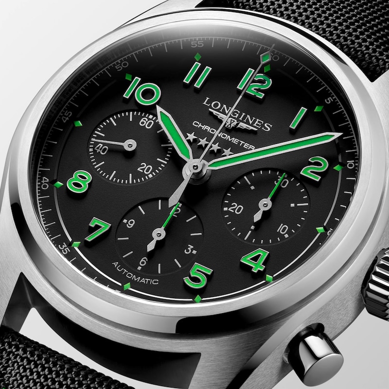 Main Image 3 of Longines Spirit Edition Men's Black Fabric Strap Watch