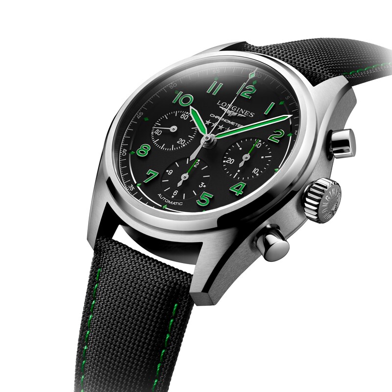 Main Image 5 of Longines Spirit Edition Men's Black Fabric Strap Watch