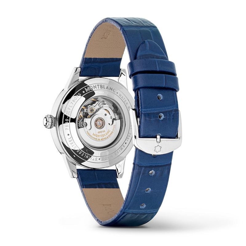Main Image 3 of Montblanc Bohéme Ladies' Automatic Blue Leather Strap Watch