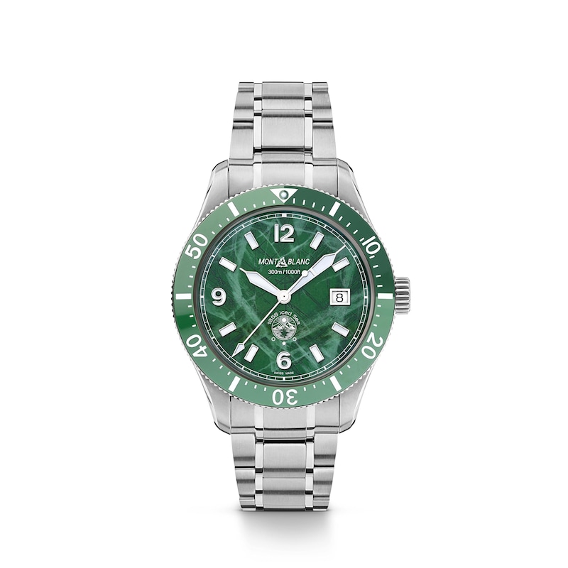 Montblanc 1858 Iced Sea Men's Green Dial Stainless Steel Watch