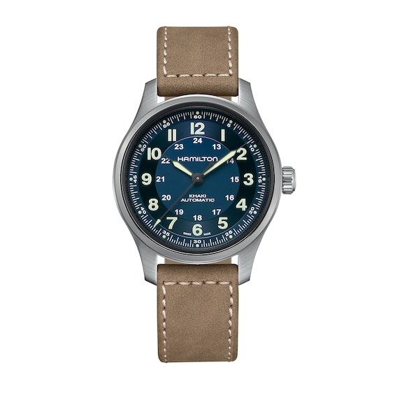 Hamilton Khaki Field Titanium Men’s Brown Leather Watch