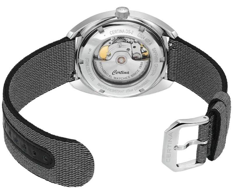 Certina DS-2 Men's Black Fabric Strap Watch
