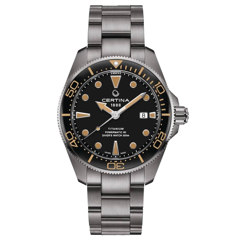 Certina DS Action Diver 43mm Men's Titanium Bracelet Watch