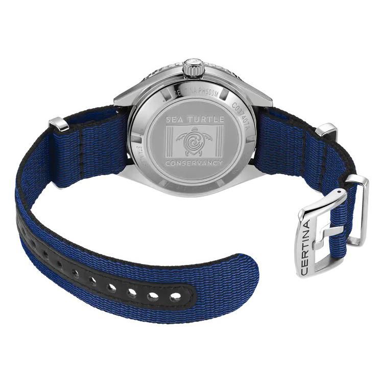 Certina DS Super Men's Blue Fabric Strap Watch