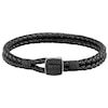 Thumbnail Image 0 of BOSS Seal Men's Black Leather Bracelet