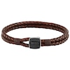 Thumbnail Image 0 of BOSS Seal Men's Brown Leather Bracelet