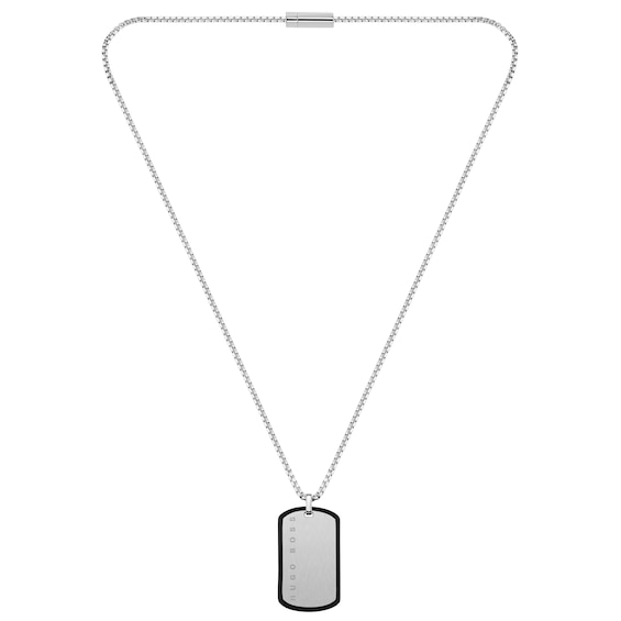 BOSS ID Men’s Silicone Frame Dog Tag Pendant