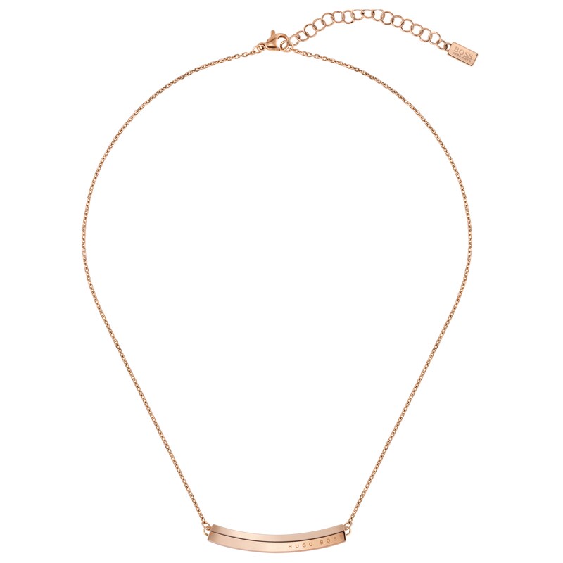 BOSS Insignia Ladies' Rose Gold-Tone Necklace