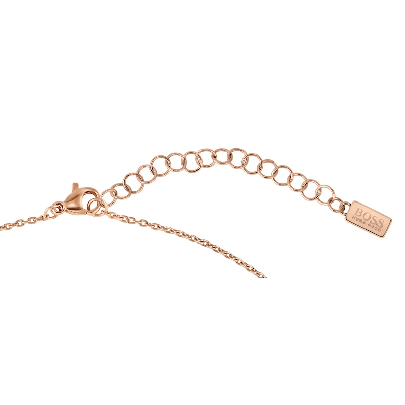 BOSS Insignia Ladies' Rose Gold-Tone Necklace
