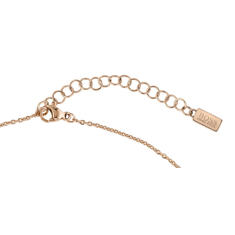 Main Image 2 of BOSS Ophelia Rose Gold Tone Swarovski Crystal Necklace