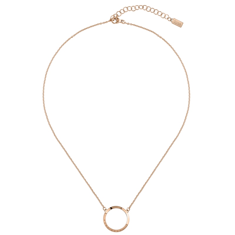 Main Image 3 of BOSS Ophelia Rose Gold Tone Swarovski Crystal Necklace