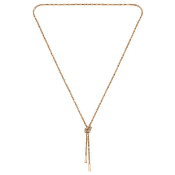 BOSS Rosette Ladies’ Rose Gold Tone Necklace