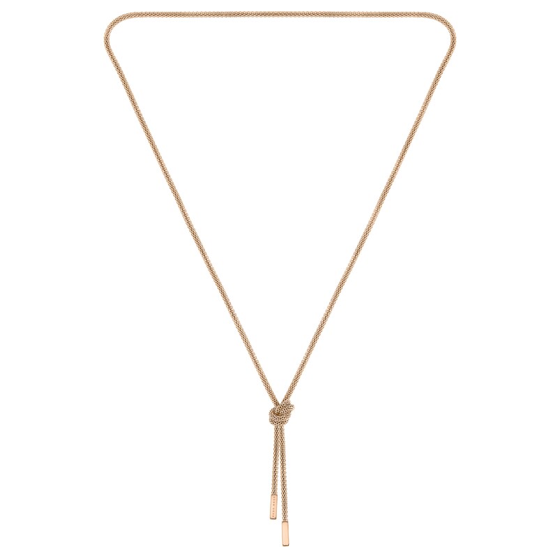 BOSS Rosette Ladies' Rose Gold Tone Necklace