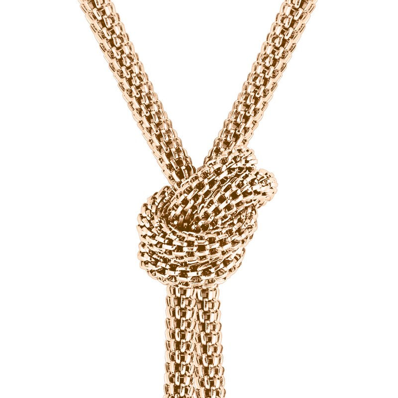 BOSS Rosette Ladies' Rose Gold Tone Necklace
