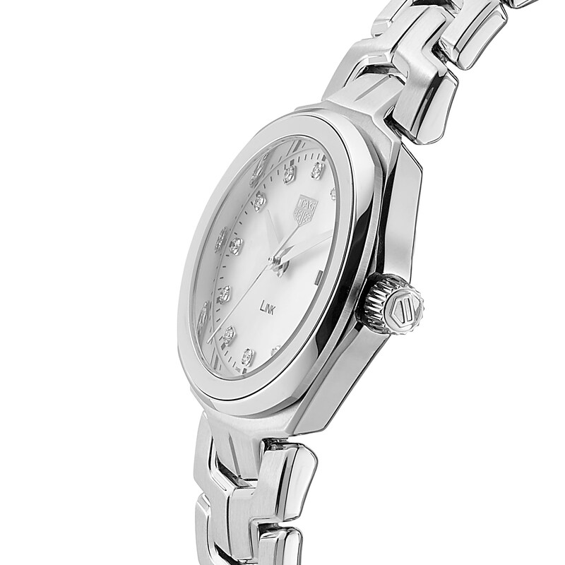 TAG Heuer Link Diamond Stainless Steel Bracelet Watch