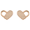 Thumbnail Image 0 of BOSS Soulmate Ladies' Rose Gold-Tone Crystal Stud Earrings